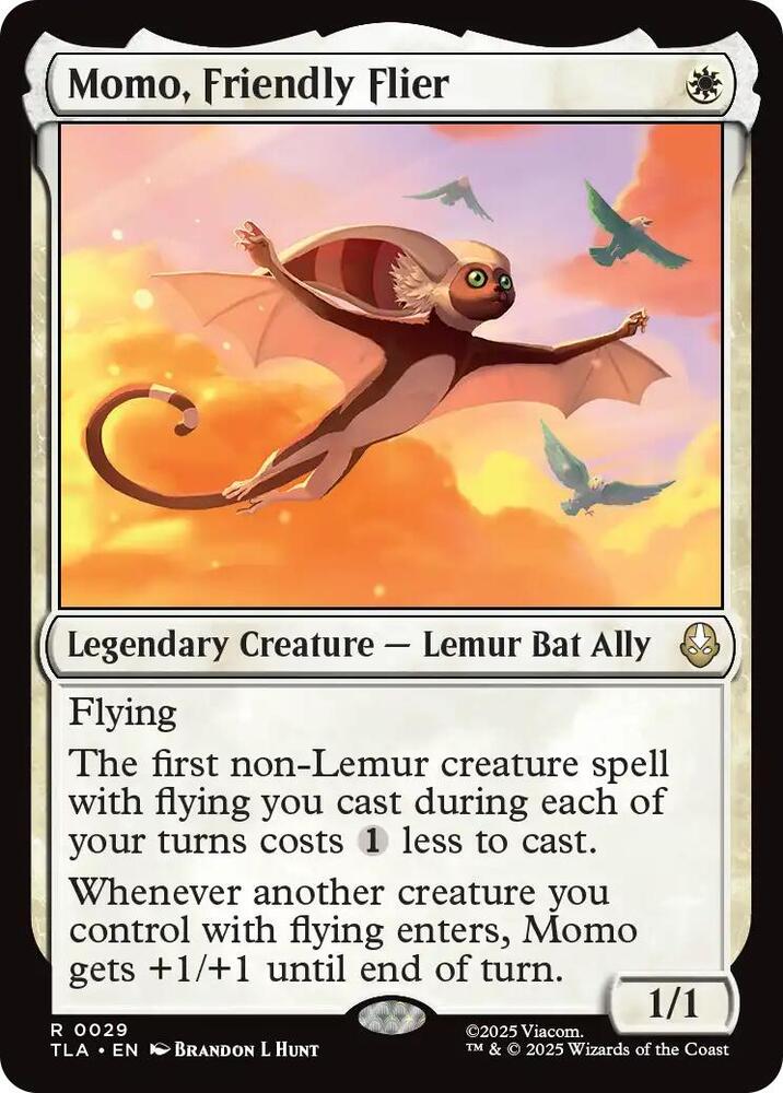 Momo, Friendly Flier - Avatar: The Last Airbender (TLA) Magic The Gathering