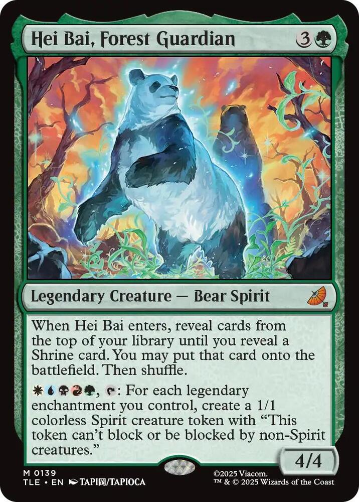 Hei Bai, Forest Guardian - Avatar: The Last Airbender: Eternal-Legal (TLE) Magic The Gathering