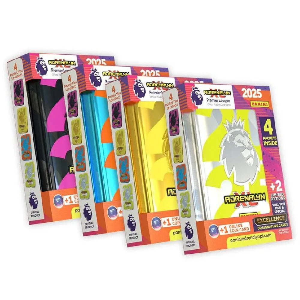 Panini 2025 Premier League Adrenalyn XL Trading Cards Pocket Tin Panini