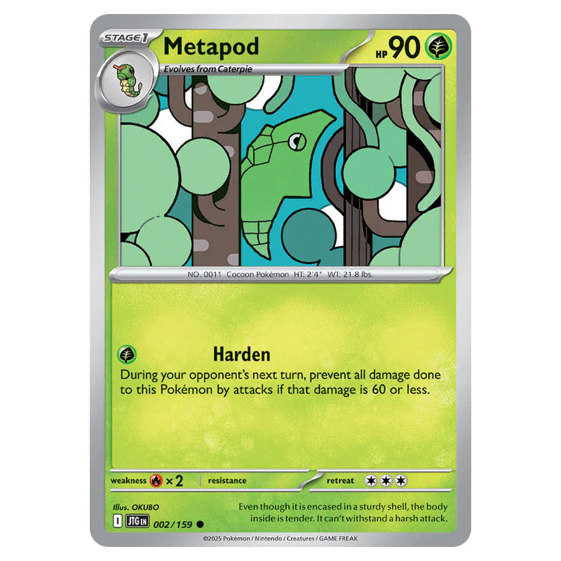 Pokemon - Scarlet & Violet - Journey Together - Metapod - 002/159 Pokemon