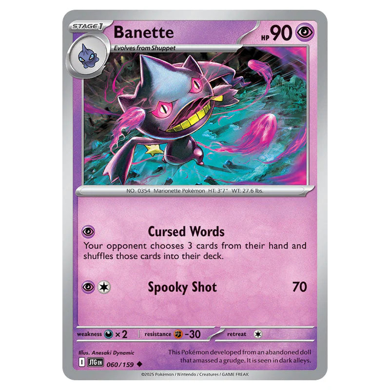 Pokemon - Scarlet & Violet - Journey Together - Banette - 060/159 Pokemon