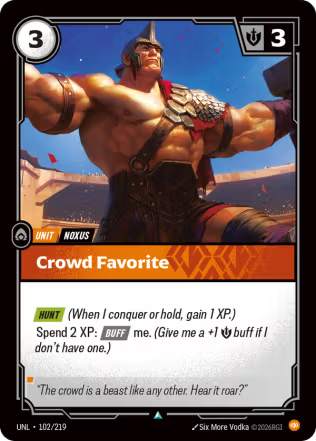 Crowd Favorite - Unleashed (UNL) Armchair Generals