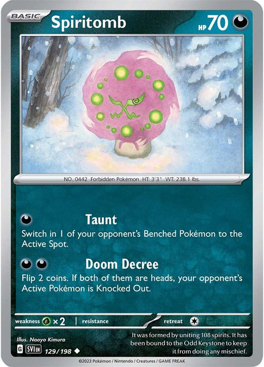 Spiritomb (129/198) [Scarlet & Violet: Base Set] Pokemon