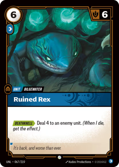 Ruined Rex - Unleashed (UNL) Armchair Generals