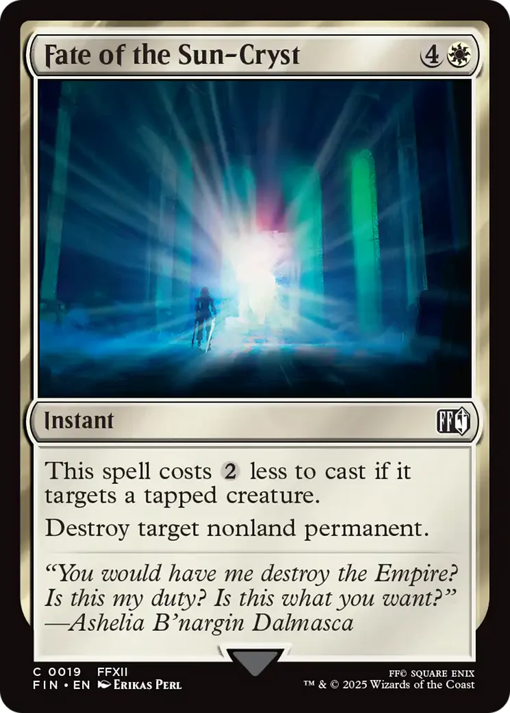 Fate of the Sun-Cryst Magic The Gathering