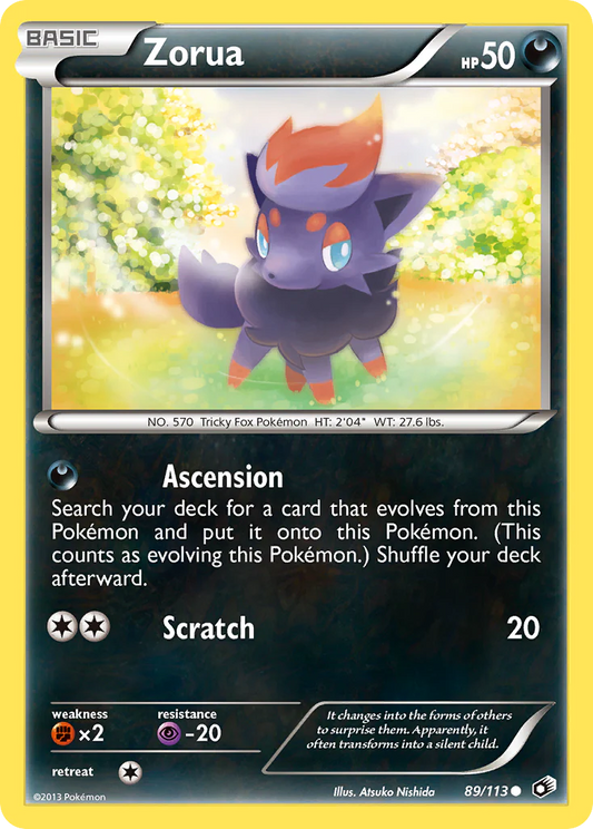 Zorua (89/113) [Black & White: Legendary Treasures] Pokemon