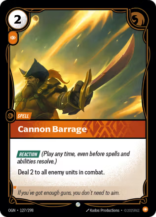 Cannon Barrage - Origins (OGN) Armchair Generals