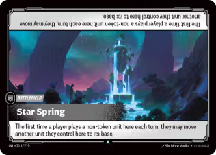Star Spring - Unleashed (UNL) Armchair Generals