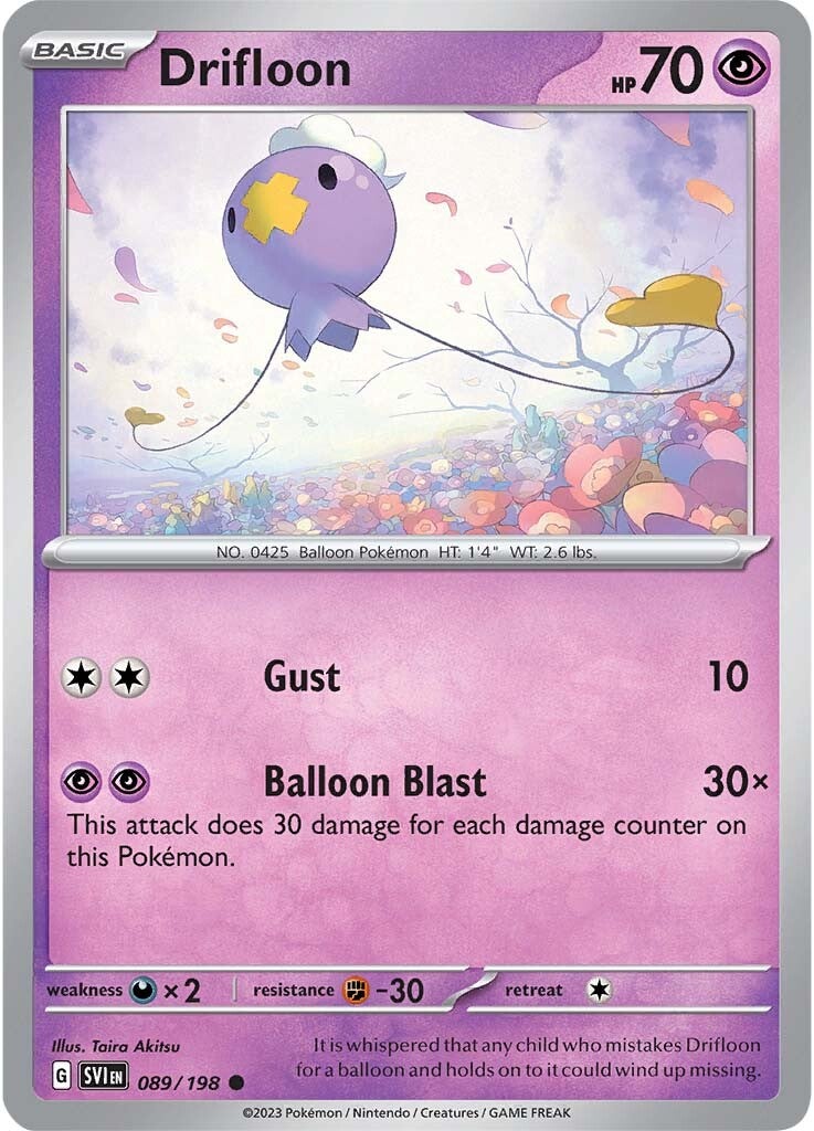 Drifloon (089/198) [Scarlet & Violet: Base Set] Pokemon