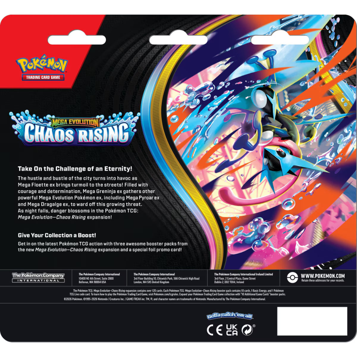 Pokémon TCG: Mega Evolution—Chaos Rising Triple Pack Pokemon