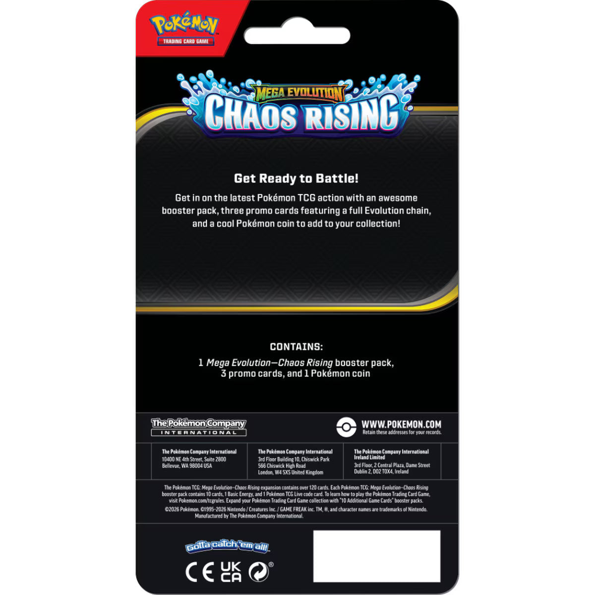 Pokémon TCG: Mega Evolution—Chaos Rising Premium Blister Pokemon