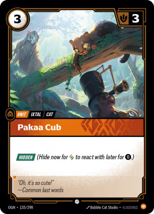 Pakaa Cub - Origins (OGN) Armchair Generals