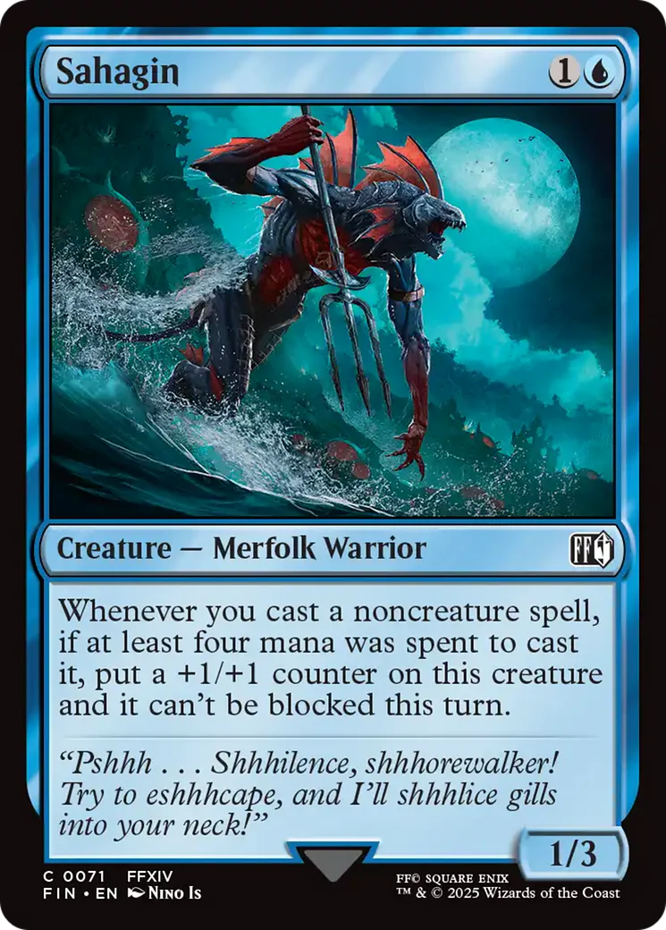 FINAL FANTASY (FIN) MTG Card - Sahagin Magic The Gathering