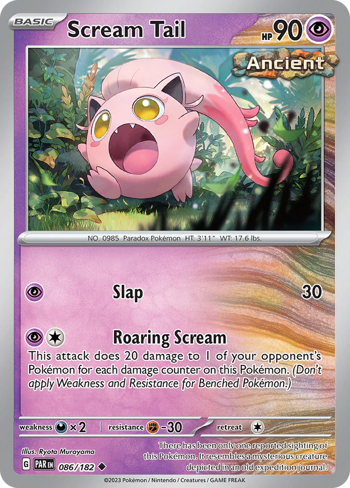 Scream Tail (086/182) [Scarlet & Violet: Paradox Rift] Pokemon