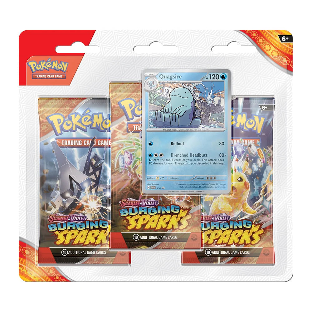 Pokémon: Scarlet & Violet 8: Surging Sparks -3-pack Blister Pokemon