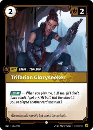 Trifarian Gloryseeker - Origins (OGN) Armchair Generals