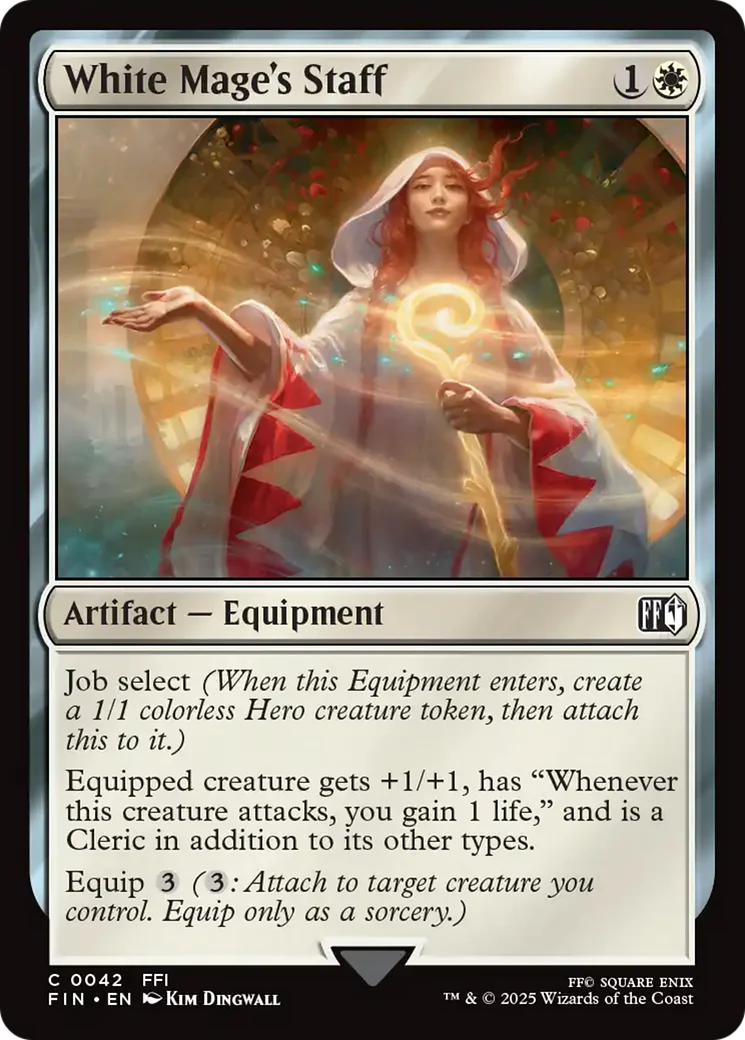 White Mage's Staff Magic The Gathering