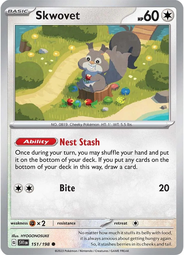 Skwovet (151/198) [Scarlet & Violet: Base Set] Pokemon