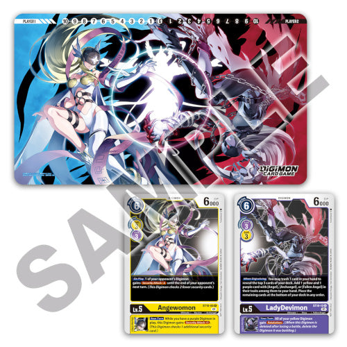 Digimon Card Game - Tamer Goods Set Angewomon & LadyDevimon PB14 Armchair Generals