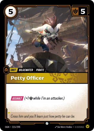 Petty Officer - Origins (OGN) Armchair Generals