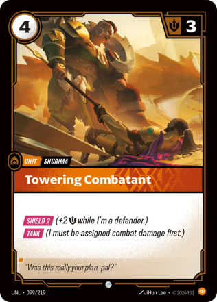 Towering Combatant - Unleashed (UNL) Armchair Generals