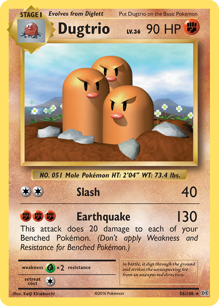 Dugtrio (56/108) [XY: Evolutions] Pokemon