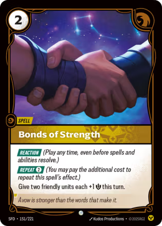 Bonds of Strength - Spiritforged (SFD) Armchair Generals