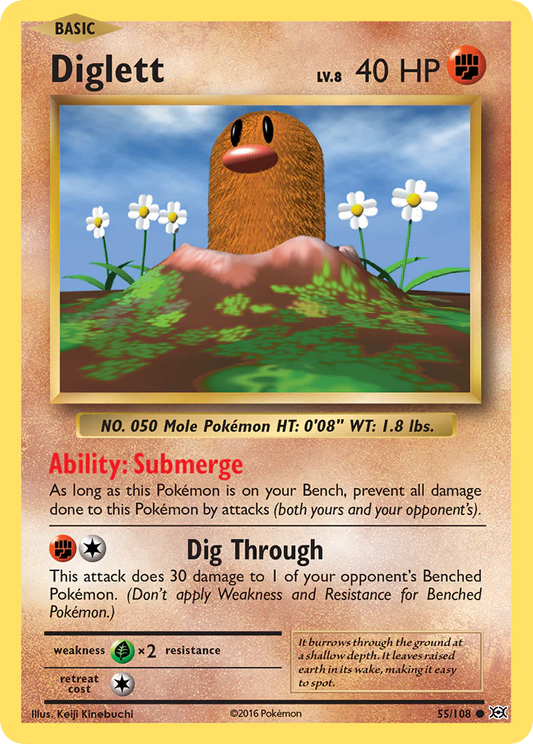 Diglett (55/108) [XY: Evolutions] Pokemon