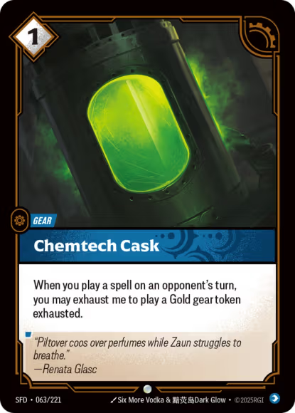 Chemtech Cask - Spiritforged (SFD) 063/221 Armchair Generals
