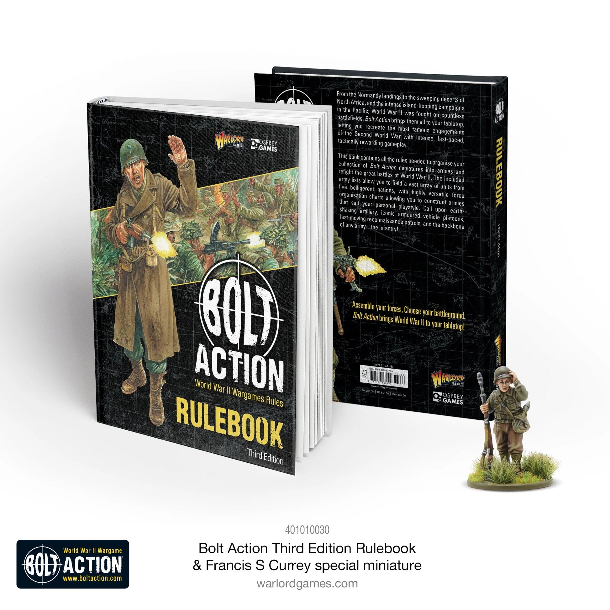 Bolt Action: Third Edition Rulebook with Francis S. Currey Special Miniature Warlord Games