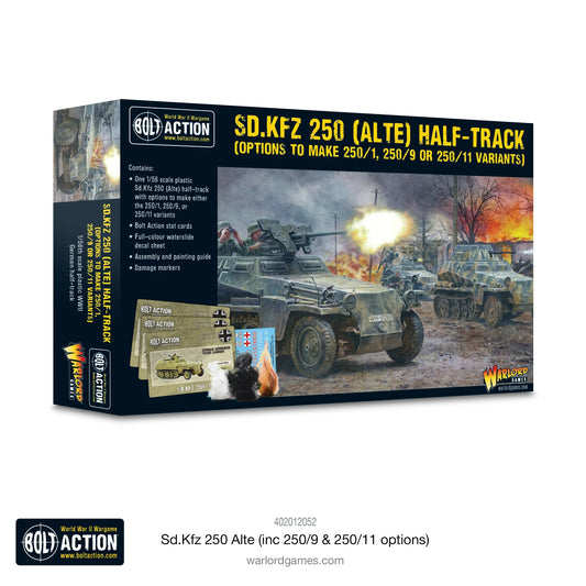 Bolt Action - Sd.Kfz 250 (Alte) Half-Track (Options For 250/1, 250/9 & 250/11 Variants) Warlord Games