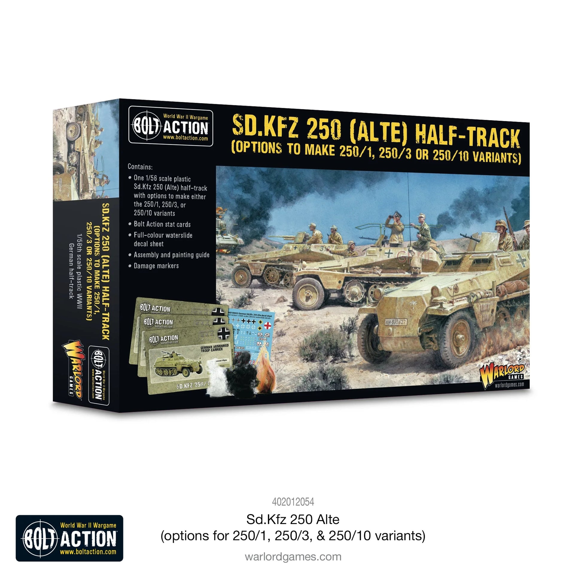 Bolt Action - Sd.Kfz 250 (Alte) half-track (options to make 250/1, 250/3 or 250/10 variants) Warlord Games