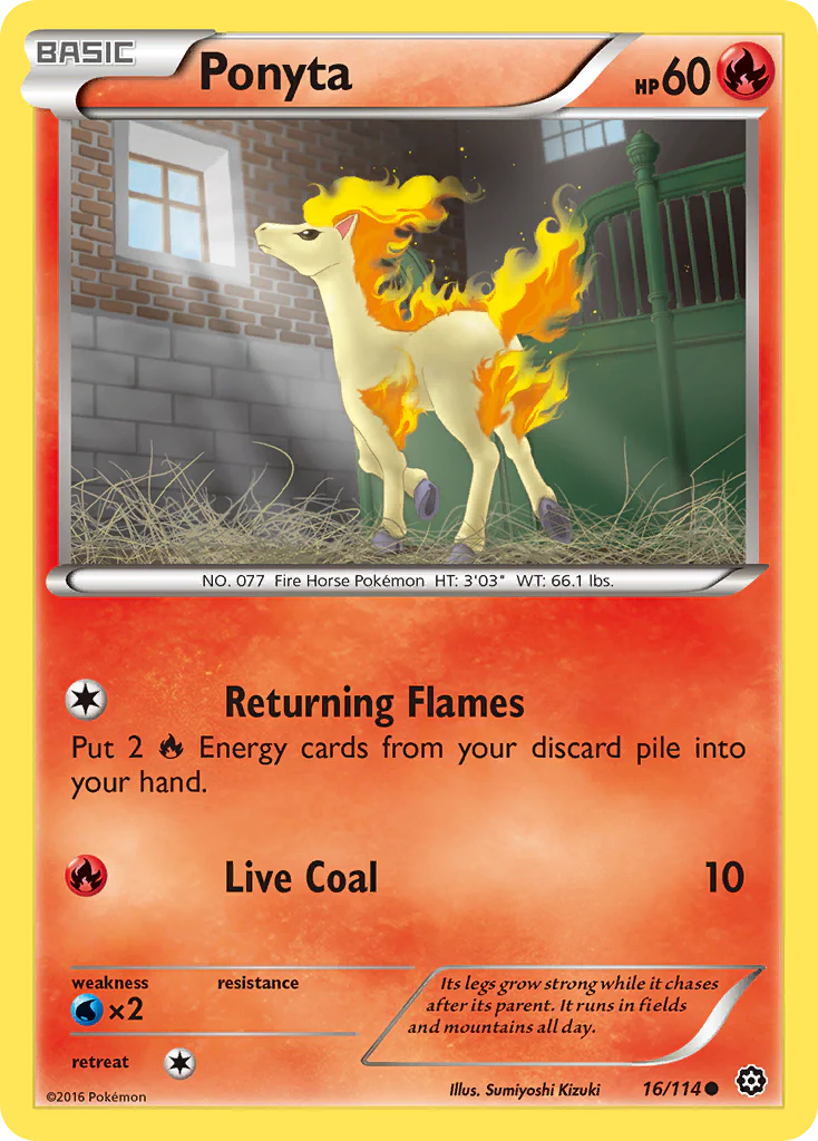 Ponyta (16/114) [XY: Steam Siege] Pokemon