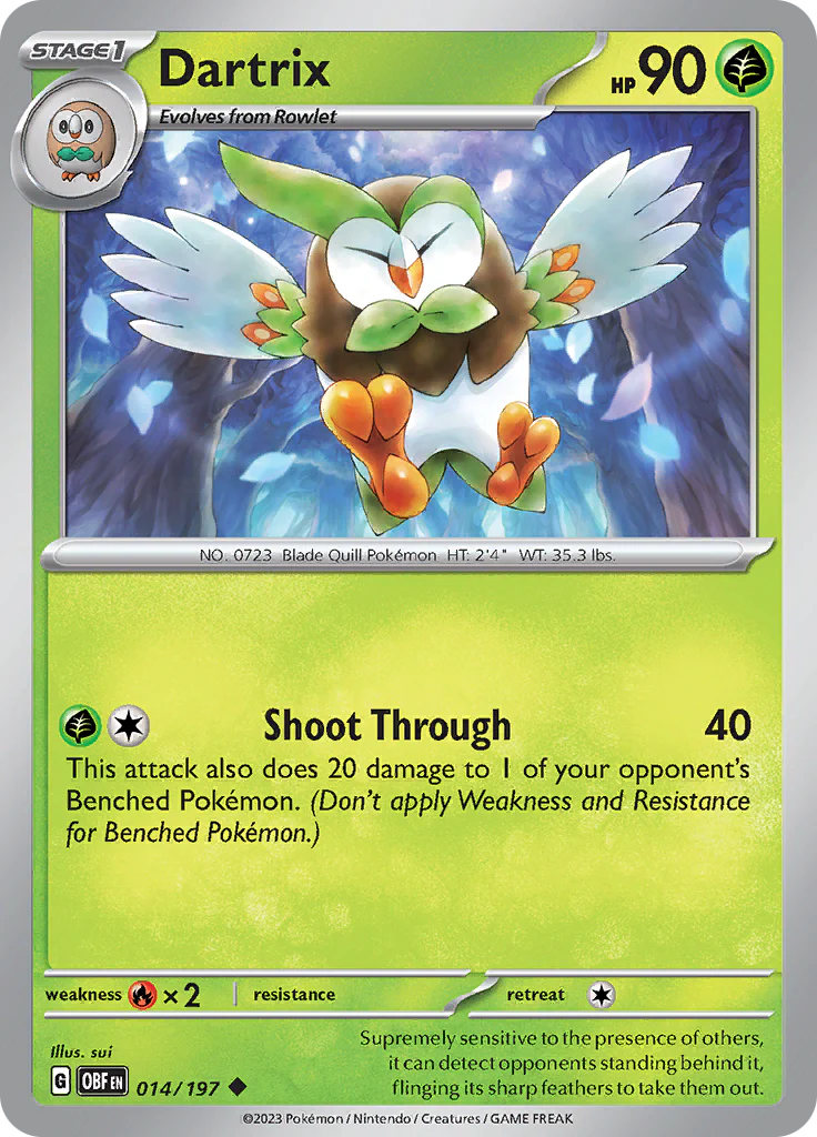 Dartrix (014/197) [Scarlet & Violet: Obsidian Flames] Magic The Gathering