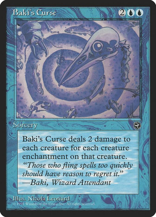 HM - Homelands MTG Card - Baki's Curse Magic The Gathering