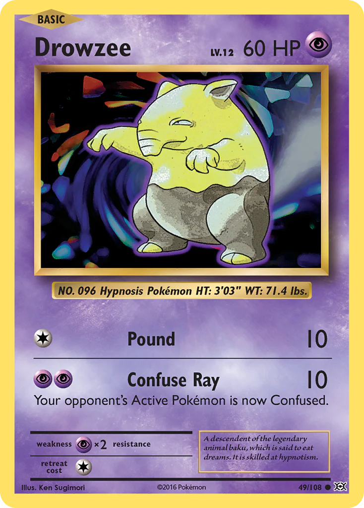 Drowzee (49/108) [XY: Evolutions] Pokemon