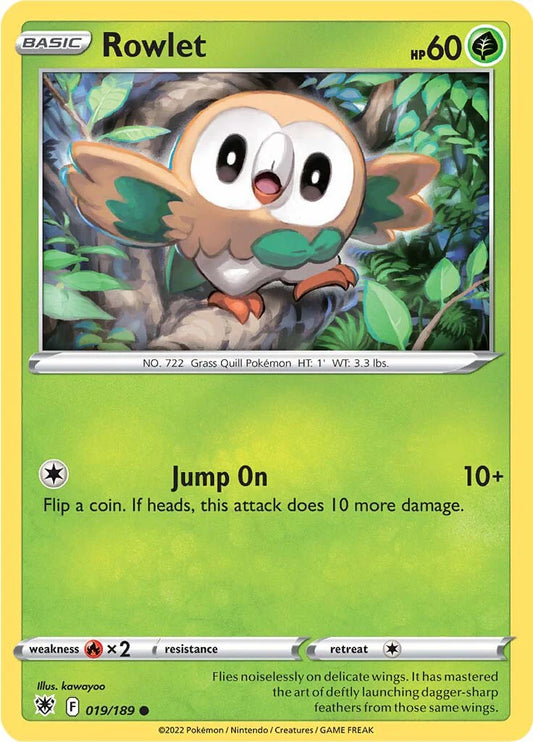 Rowlet (019/189) [Sword & Shield: Astral Radiance] Pokemon