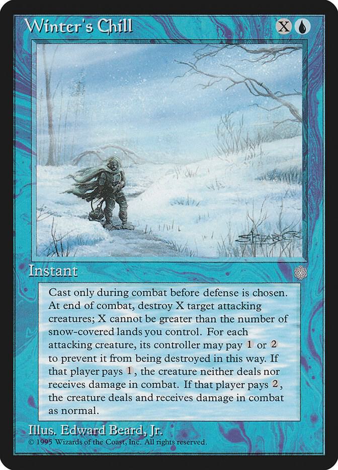 IA - Ice Age MTG Card - Winter's Chill Magic The Gathering