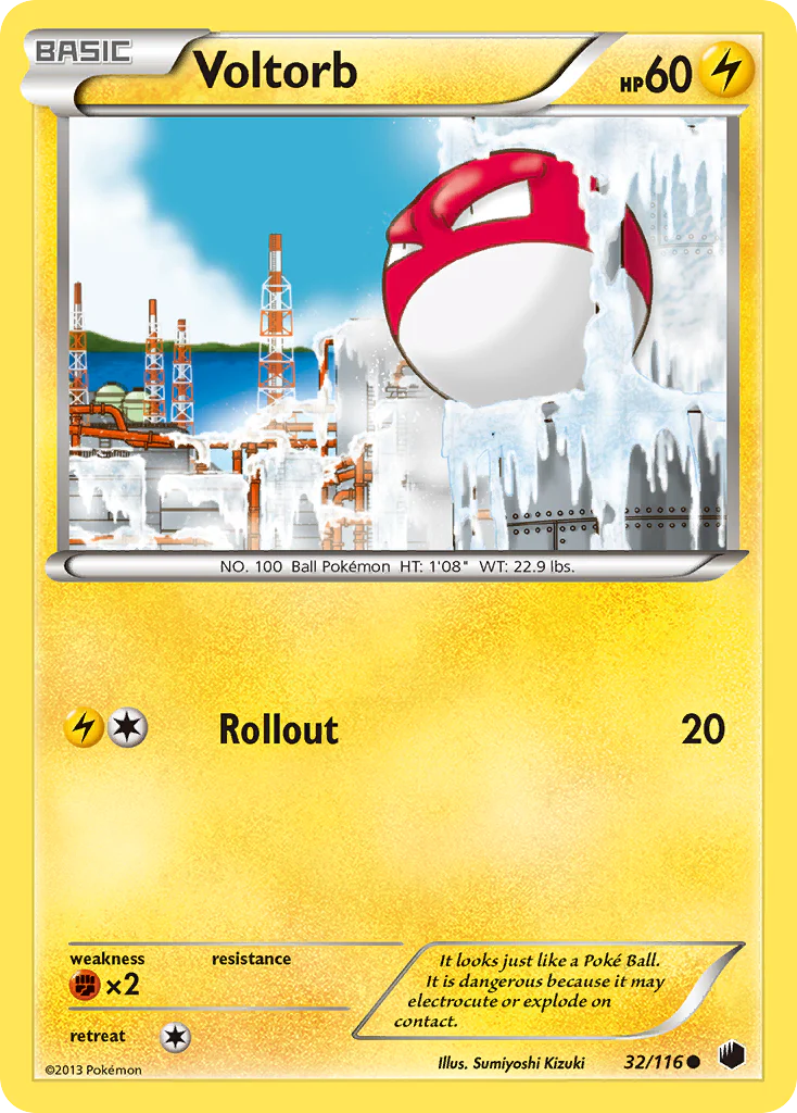 Voltorb (32/116) [Black & White: Plasma Freeze] Pokemon