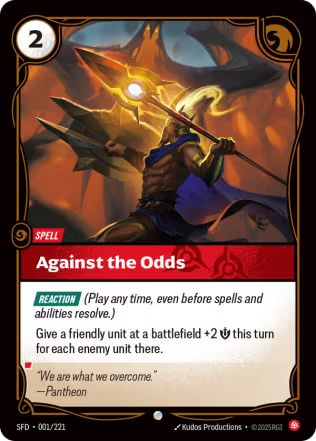 Against the Odds - Spiritforged (SFD) Armchair Generals