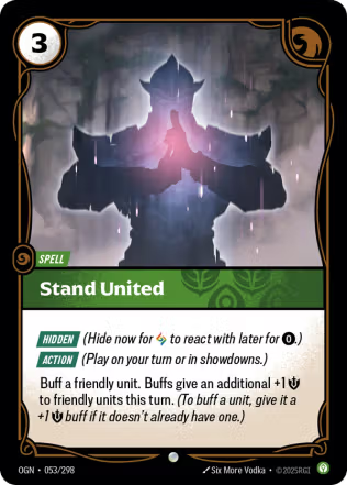 Stand United - Origins (OGN) Armchair Generals