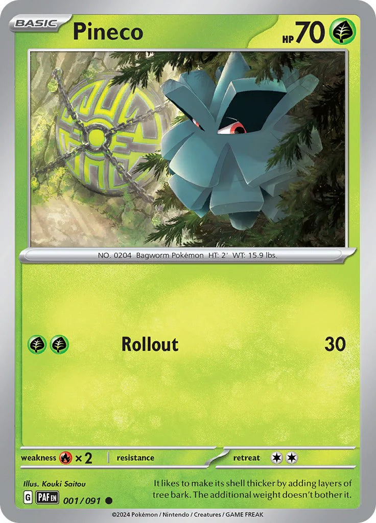 Pineco (001/091) [Scarlet & Violet: Paldean Fates] Pokemon