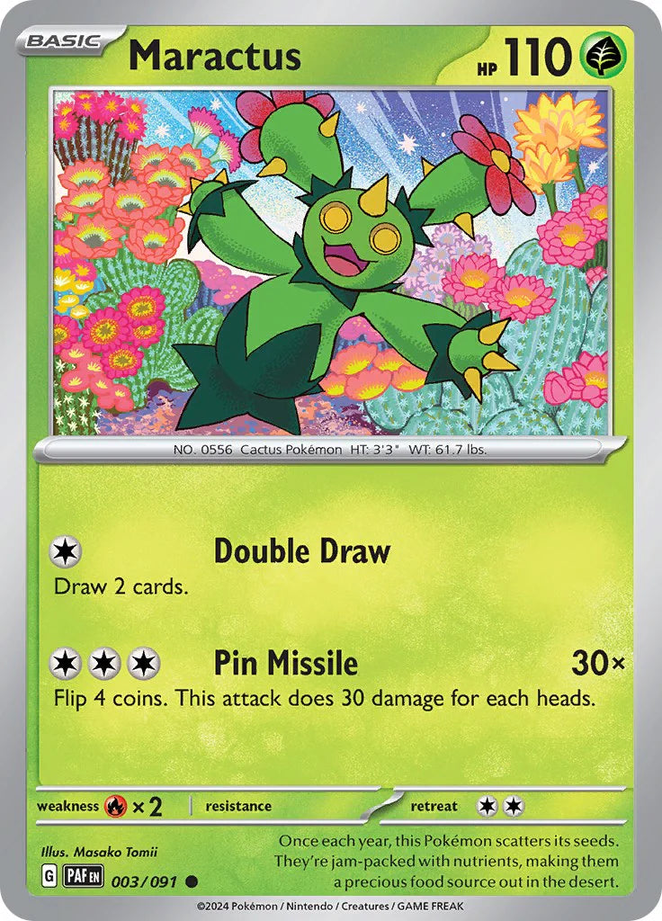 Maractus (003/091) [Scarlet & Violet: Paldean Fates] Pokemon