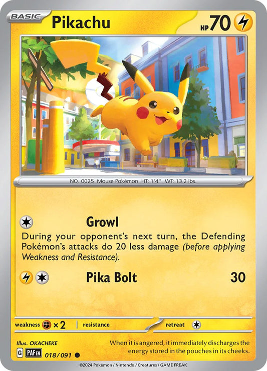 Pikachu (018/091) [Scarlet & Violet: Paldean Fates] Pokemon