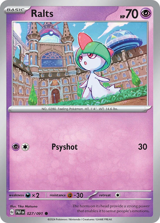 Ralts (027/091) [Scarlet & Violet: Paldean Fates] Pokemon