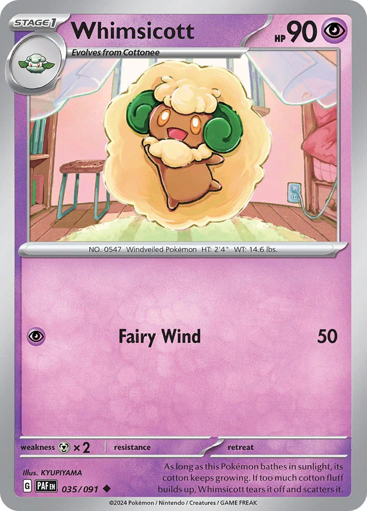 Whimsicott (035/091) [Scarlet & Violet: Paldean Fates] Pokemon