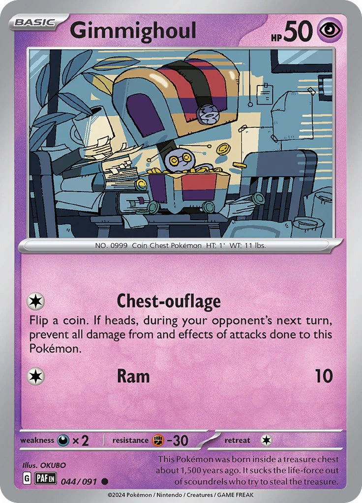 Gimmighoul (044/091) [Scarlet & Violet: Paldean Fates] Pokemon