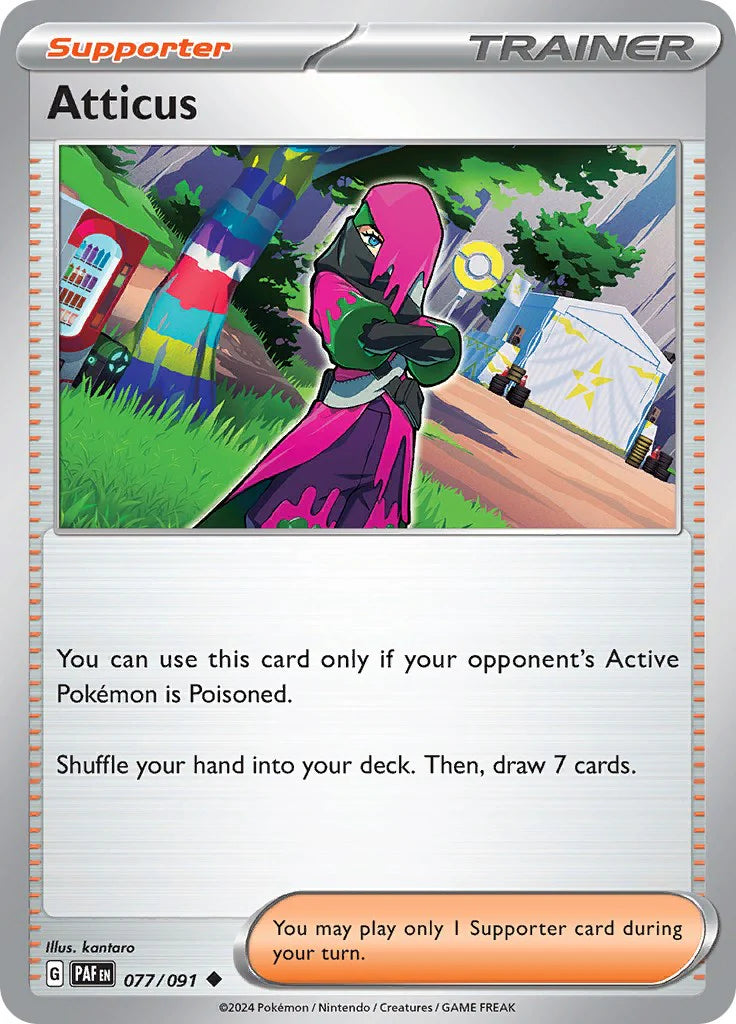 Atticus (077/091) [Scarlet & Violet: Paldean Fates] Pokemon