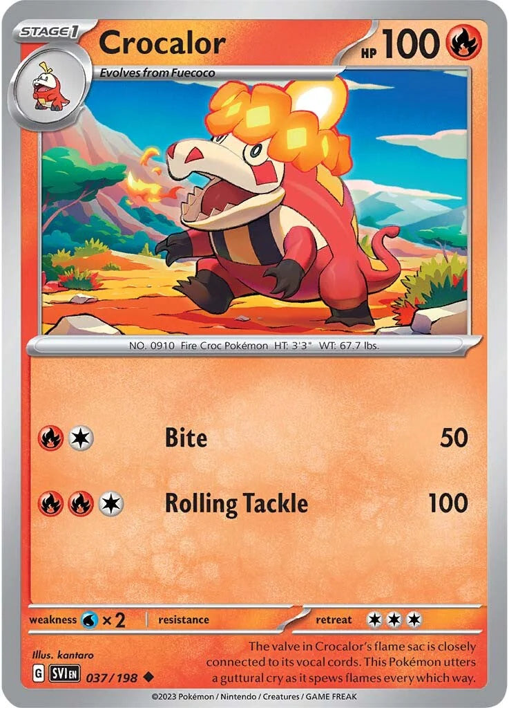 Crocalor (037/198) [Scarlet & Violet: Base Set] Pokemon