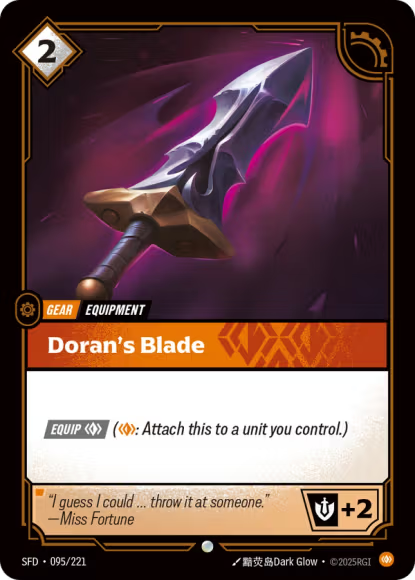Doran's Blade - Spiritforged (SFD) 095/221 Armchair Generals